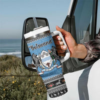 Botswana Christmas Tumbler With Handle Coat Of Arms Muve neKisimusi - Wonder Print Shop