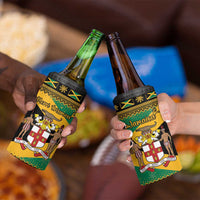 Jamaica Christmas 4 in 1 Can Cooler Tumbler Coat Of Arms Merri Crissmuss - Wonder Print Shop