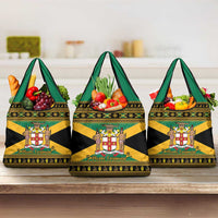 Jamaica Christmas Grocery Bag Coat Of Arms Merri Crissmuss