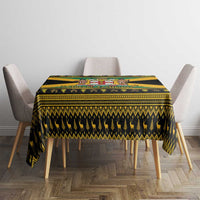 Jamaica Christmas Tablecloth Coat Of Arms Merri Crissmuss - Wonder Print Shop