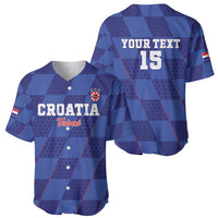 Custom Croatia Football Baseball Jersey Come On Vatreni - Wonder Print Shop