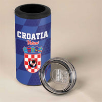 Custom Croatia Football 4 in 1 Can Cooler Tumbler Come On Vatreni - Wonder Print Shop