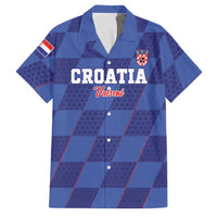 Custom Croatia Football Family Matching Off Shoulder Maxi Dress and Hawaiian Shirt Come On Vatreni - Wonder Print Shop