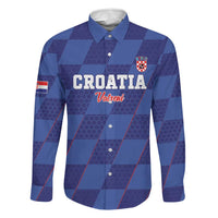 Custom Croatia Football Family Matching Off Shoulder Maxi Dress and Hawaiian Shirt Come On Vatreni - Wonder Print Shop
