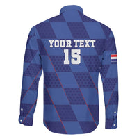 Custom Croatia Football Family Matching Off Shoulder Maxi Dress and Hawaiian Shirt Come On Vatreni - Wonder Print Shop