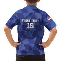 Custom Croatia Football Family Matching Off Shoulder Short Dress and Hawaiian Shirt Come On Vatreni - Wonder Print Shop