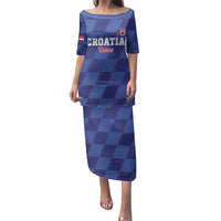 Custom Croatia Football Family Matching Puletasi and Hawaiian Shirt Come On Vatreni - Wonder Print Shop