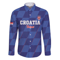 Custom Croatia Football Family Matching Short Sleeve Bodycon Dress and Hawaiian Shirt Come On Vatreni - Wonder Print Shop