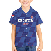 Custom Croatia Football Family Matching Summer Maxi Dress and Hawaiian Shirt Come On Vatreni - Wonder Print Shop