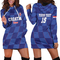 Custom Croatia Football Hoodie Dress Come On Vatreni - Wonder Print Shop