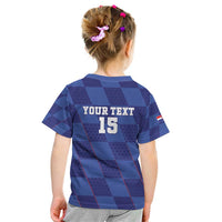 Custom Croatia Football Kid T Shirt Come On Vatreni - Wonder Print Shop