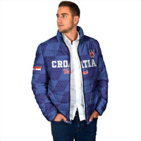 Custom Croatia Football Padded Jacket Come On Vatreni - Wonder Print Shop