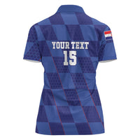 Custom Croatia Football Women Polo Shirt Come On Vatreni - Wonder Print Shop