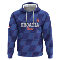 Custom Croatia Football Zip Hoodie Come On Vatreni - Wonder Print Shop