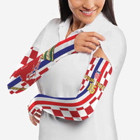 Custom Croatia Football Arm Sleeves Vatreni 2026 Ready For The World - Wonder Print Shop