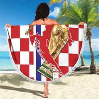 Croatia Football Beach Blanket Vatreni 2026 Ready For The World - Wonder Print Shop