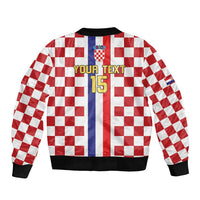 Custom Croatia Football Bomber Jacket Vatreni 2026 Ready For The World - Wonder Print Shop