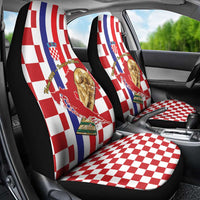 Croatia Football Car Seat Cover Vatreni 2026 Ready For The World - Wonder Print Shop