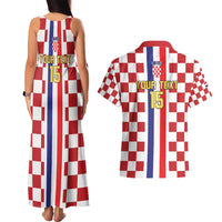 Custom Croatia Football Couples Matching Tank Maxi Dress and Hawaiian Shirt Vatreni 2026 Ready For The World - Wonder Print Shop