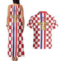 Custom Croatia Football Couples Matching Tank Maxi Dress and Hawaiian Shirt Vatreni 2026 Ready For The World - Wonder Print Shop