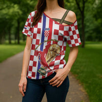 Custom Croatia Football Cross Shoulder Shirt Vatreni 2026 Ready For The World - Wonder Print Shop