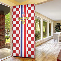 Custom Croatia Football Door Cover Vatreni 2026 Ready For The World - Wonder Print Shop