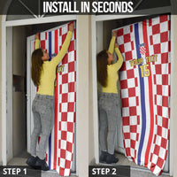 Custom Croatia Football Door Cover Vatreni 2026 Ready For The World - Wonder Print Shop
