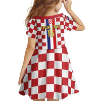 Custom Croatia Football Family Matching Off The Shoulder Long Sleeve Dress and Hawaiian Shirt Vatreni 2026 Ready For The World - Wonder Print Shop