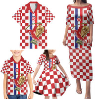 Custom Croatia Football Family Matching Puletasi and Hawaiian Shirt Vatreni 2026 Ready For The World - Wonder Print Shop