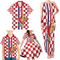 Custom Croatia Football Family Matching Tank Maxi Dress and Hawaiian Shirt Vatreni 2026 Ready For The World - Wonder Print Shop