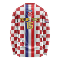 Custom Croatia Football Long Sleeve Shirt Vatreni 2026 Ready For The World - Wonder Print Shop