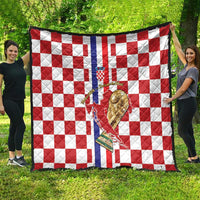 Croatia Football Quilt Vatreni 2026 Ready For The World - Wonder Print Shop