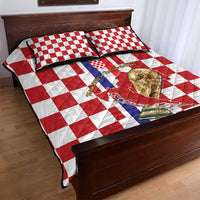 Croatia Football Quilt Bed Set Vatreni 2026 Ready For The World - Wonder Print Shop