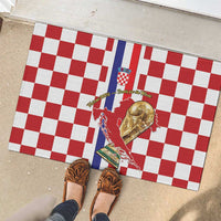 Croatia Football Rubber Doormat Vatreni 2026 Ready For The World - Wonder Print Shop