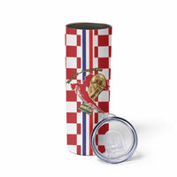 Custom Croatia Football Skinny Tumbler Vatreni 2026 Ready For The World - Wonder Print Shop