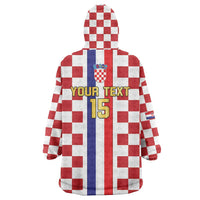 Custom Croatia Football Wearable Blanket Hoodie Vatreni 2026 Ready For The World - Wonder Print Shop