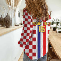 Custom Croatia Football Women Casual Shirt Vatreni 2026 Ready For The World - Wonder Print Shop