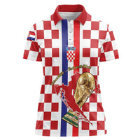 Custom Croatia Football Women Polo Shirt Vatreni 2026 Ready For The World - Wonder Print Shop
