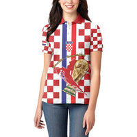Custom Croatia Football Women Polo Shirt Vatreni 2026 Ready For The World - Wonder Print Shop