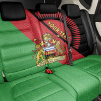 Personalised Malawi Back Car Seat Cover Coat Of Arms - Flag Style - Wonder Print Shop