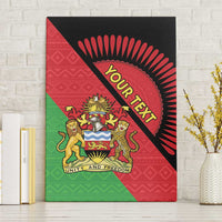 Personalised Malawi Canvas Wall Art Coat Of Arms - Flag Style - Wonder Print Shop
