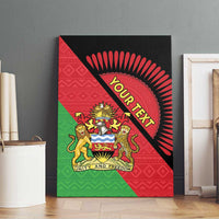 Personalised Malawi Canvas Wall Art Coat Of Arms - Flag Style - Wonder Print Shop