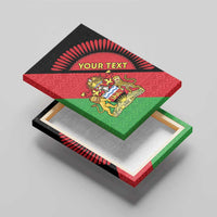 Personalised Malawi Canvas Wall Art Coat Of Arms - Flag Style - Wonder Print Shop