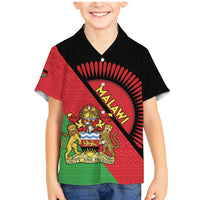 Personalised Malawi Family Matching Mermaid Dress and Hawaiian Shirt Coat Of Arms - Flag Style - Wonder Print Shop
