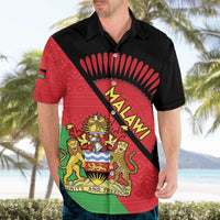 Personalised Malawi Hawaiian Shirt Coat Of Arms - Flag Style - Wonder Print Shop