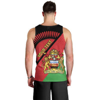 Personalised Malawi Men Tank Top Coat Of Arms - Flag Style - Wonder Print Shop