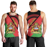 Personalised Malawi Men Tank Top Coat Of Arms - Flag Style - Wonder Print Shop