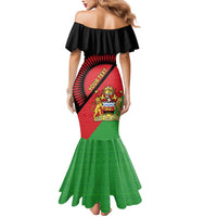 Personalised Malawi Mermaid Dress Coat Of Arms - Flag Style - Wonder Print Shop