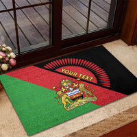 Personalised Malawi Rubber Doormat Coat Of Arms - Flag Style - Wonder Print Shop