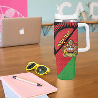 Personalised Malawi Tumbler With Handle Coat Of Arms - Flag Style - Wonder Print Shop